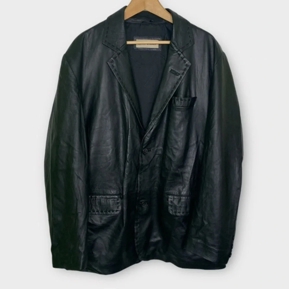 Emporio Armani Leather Jacket - Picture 1 of 11